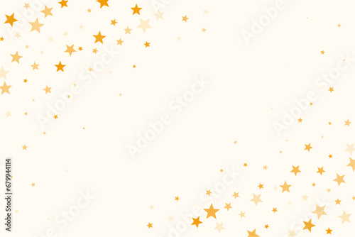 decorative small golden stars with empty space