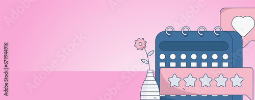 Virtual characters social communication concept business flat vector hand drawn illustration
