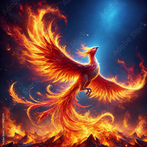the phoenix that rises in flames