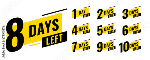 coming soon countdown template with day left tag