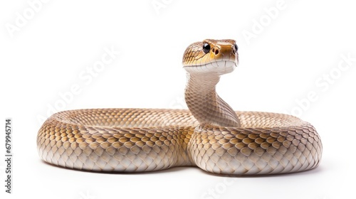 Cobra on white background