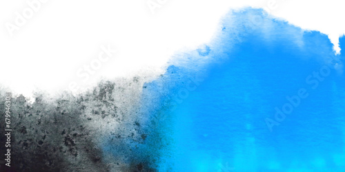 watercolor painting template wave abstract black and blue hand drawn texture. png background. asian japan style.  © atichat
