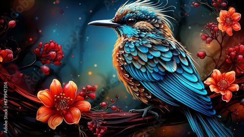 bird of paradise HD 8K wallpaper Stock Photographic Image 