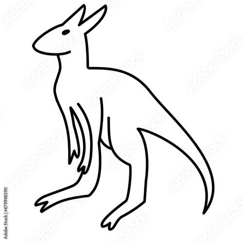 kangaroo line icon
