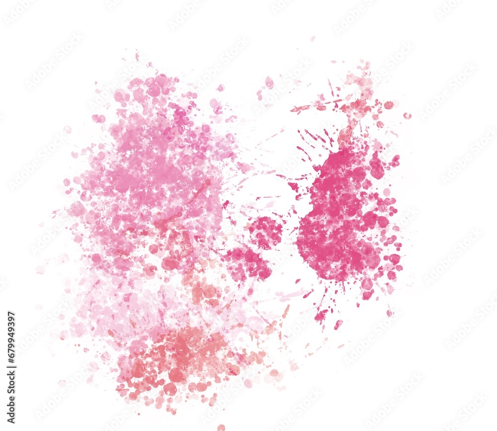 Abstract watercolour background with splashes 