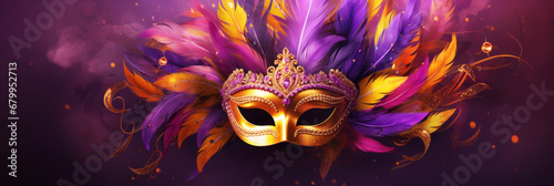 Mardi gras festive carnaval mask photo