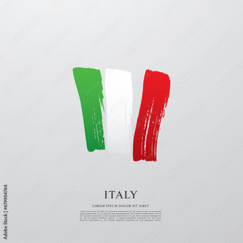 Flag of Italy vector illustration Flag of Italy vector illustration