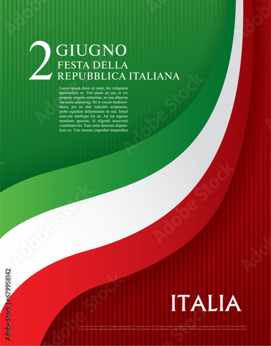 Flag of Italy vector illustration