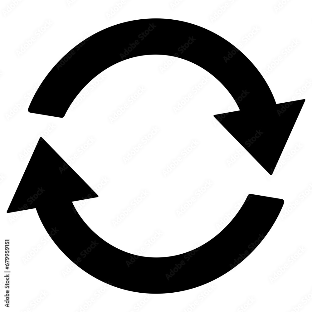 Black round repeat arrow icon, simple vector two go back return pointers flat design pictogram concept vector for app web banner button ui ux interface elements isolated on white background Black round repeat arrow icon, simple vector two go back return pointers flat design pictogram concept vector for app web banner button ui ux interface elements isolated on white background