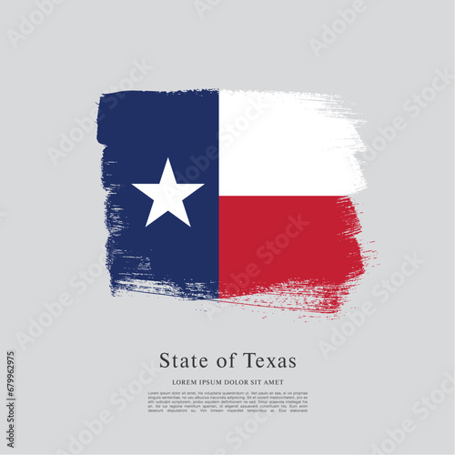 Free Download Flag of Texas state, brush stroke background - GFXLoad