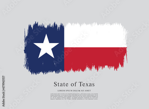 Free Download Flag of Texas state, brush stroke background - GFXLoad