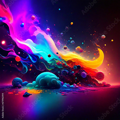 Abstract colorful background. Vector illustration for your design. 