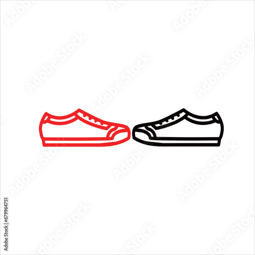 picture of shoes facing each