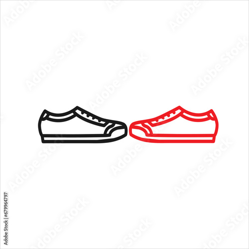 picture of shoes facing each