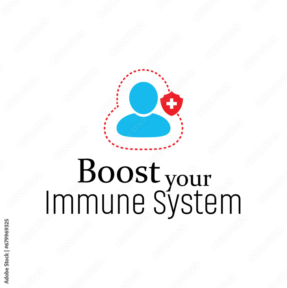Boost your Immune System text on white background Boost your Immune System text on white background