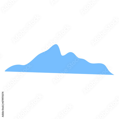 Fototapeta Naklejka Na Ścianę i Meble -  blue mountain landscape. Vector illustration 