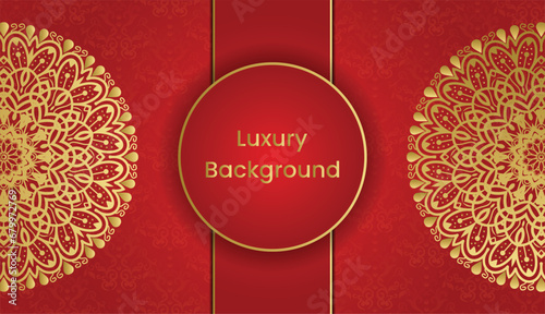 Arabic style gold vintage greeting card. Islamic background with mandala decoration. Mandala style greeting card. Invitation, Wedding card, Diwali, Decoration, India, Indian, Arabic, Damask, Turkish,