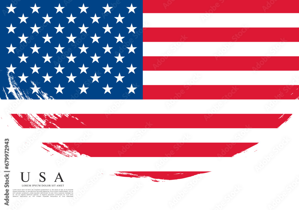 Flag of the United States, vector illustration Flag of the United States, vector illustration