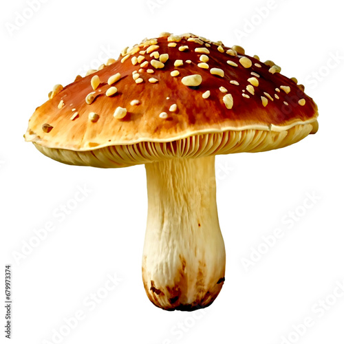 Mushroom isolated on a white or transparent background