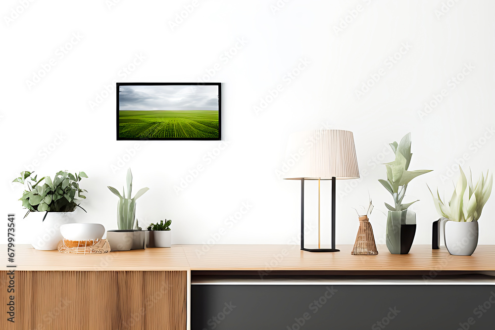 Podium Display Home office concept, picture frame mockup Podium Display Home office concept, picture frame mockup
