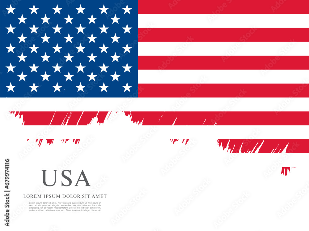 Flag of the United States, vector illustration Flag of the United States, vector illustration