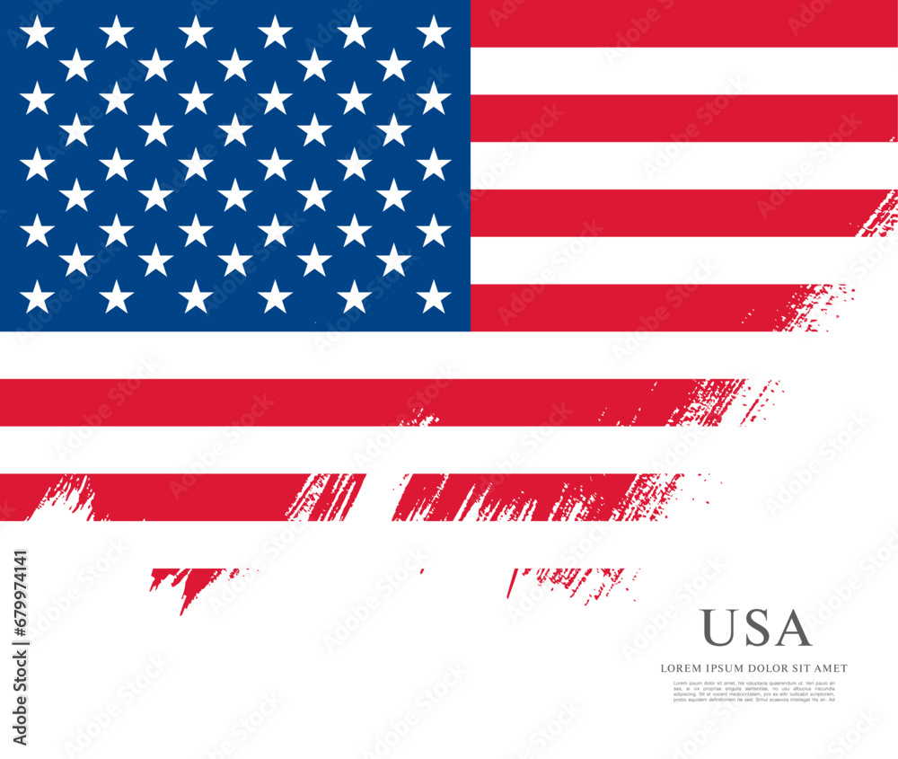 Flag of the United States, vector illustration Flag of the United States, vector illustration