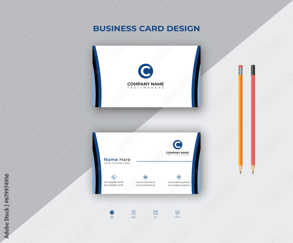 Fototapeta premium Business Card Design Template