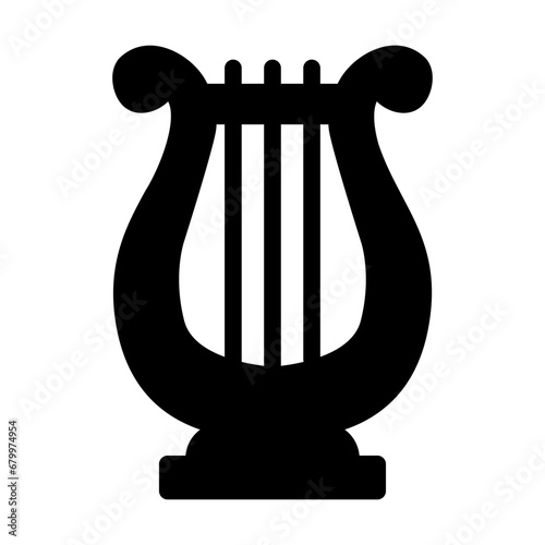 Lyre Monochrome Icon