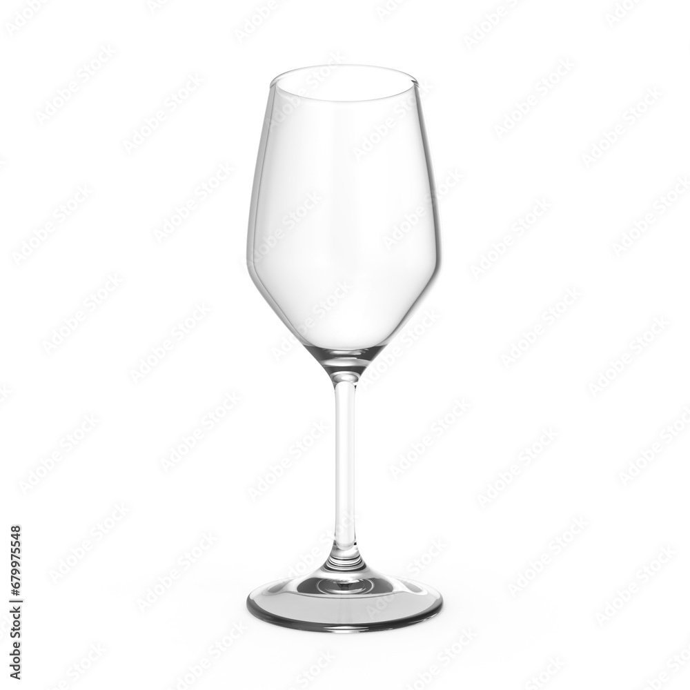 empty wine glass on transparent background