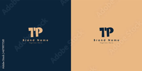 TP Letters vector logo design