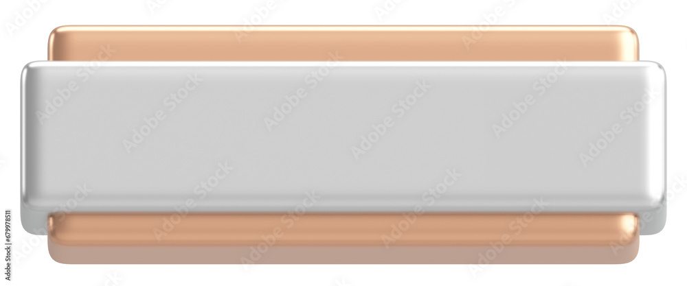 3D button. Empty button. 3D illustration. 3D button. Empty button. 3D illustration.