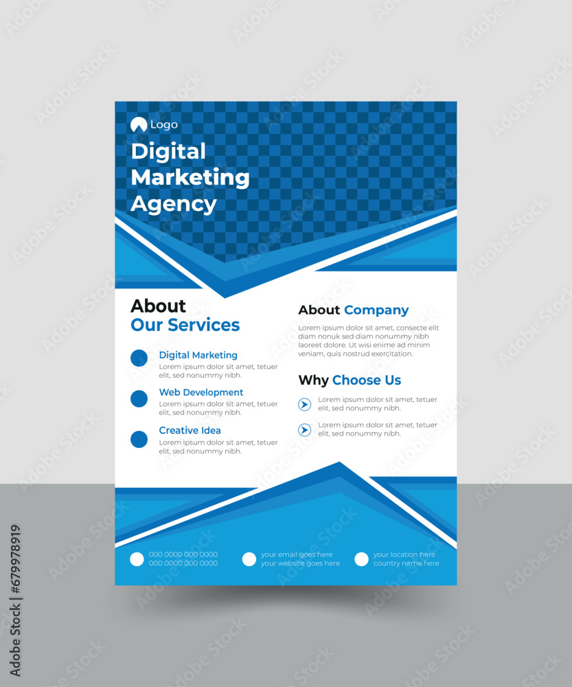 This Corporate Flyer template is clean and professional. It is suitable for any project purpose and all types of business.