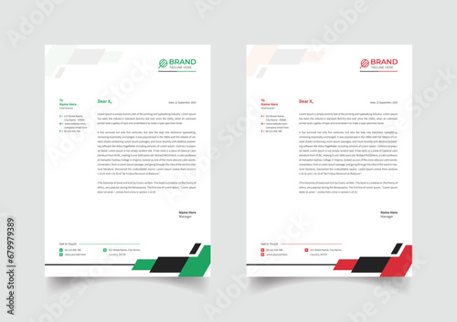 Creative business letterhead template design