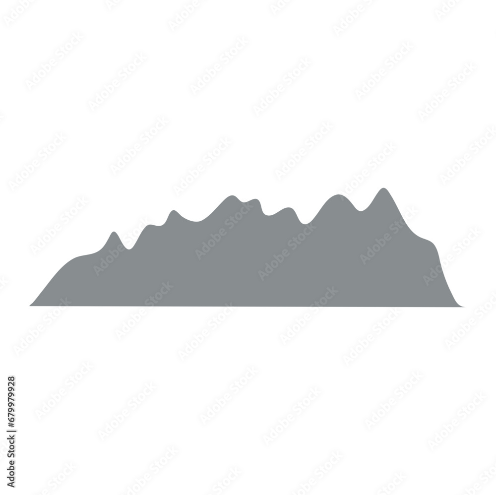 Cartoon mountain vector 