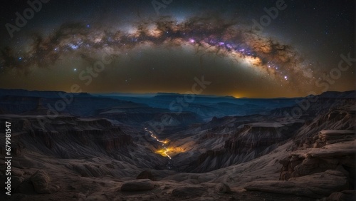 Milkyway over the mountains