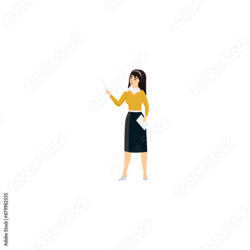 vector set of women's poses with cute movements people