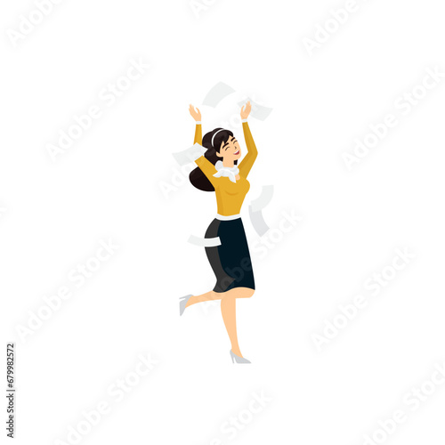 vector set of women's poses with cute movements lifestyle