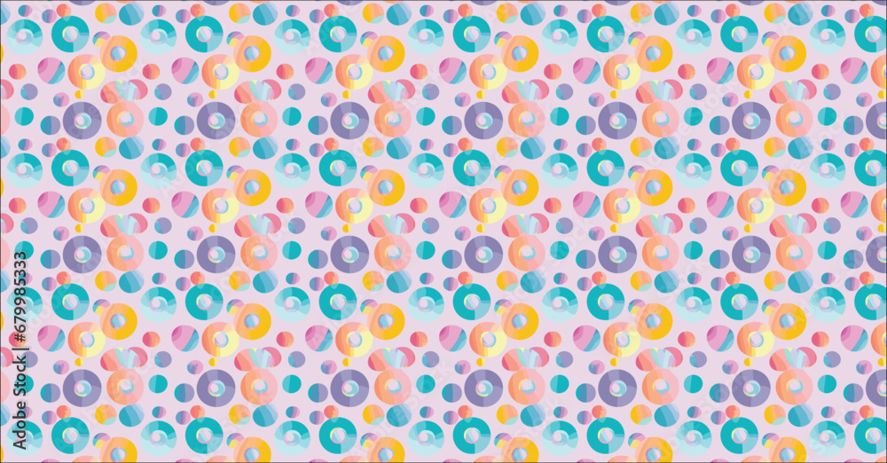 seamless pattern with numbers, seamless pattern with flowers, pattern of colorful sanitary pads flat laid against green background