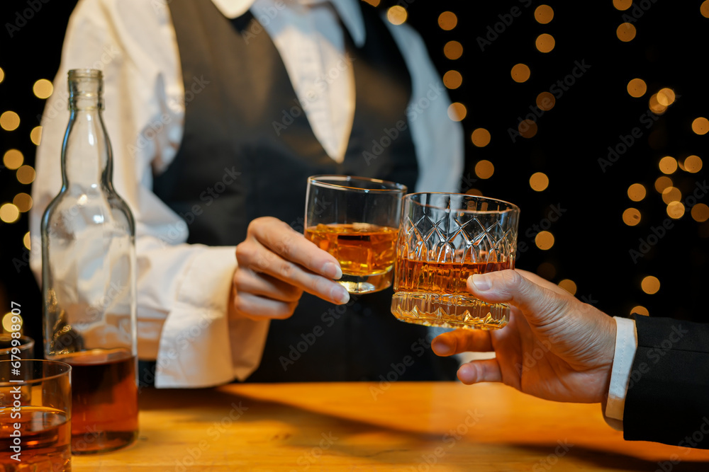 whiskey, for a friendly party in a bar or a restaurant. whiskey, for a friendly party in a bar or a restaurant.