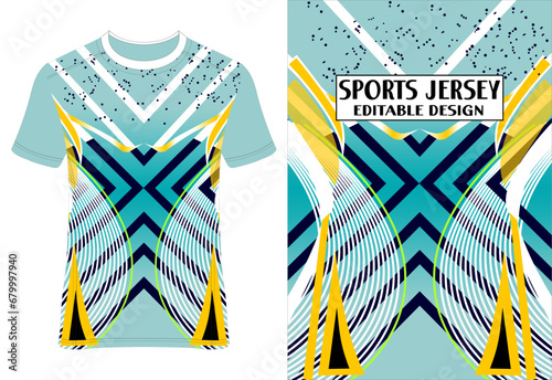 Sublimation Sports Jersey Tee Design | Athletic Apparel | Customizable Print | Performance Wear | Digital Art
