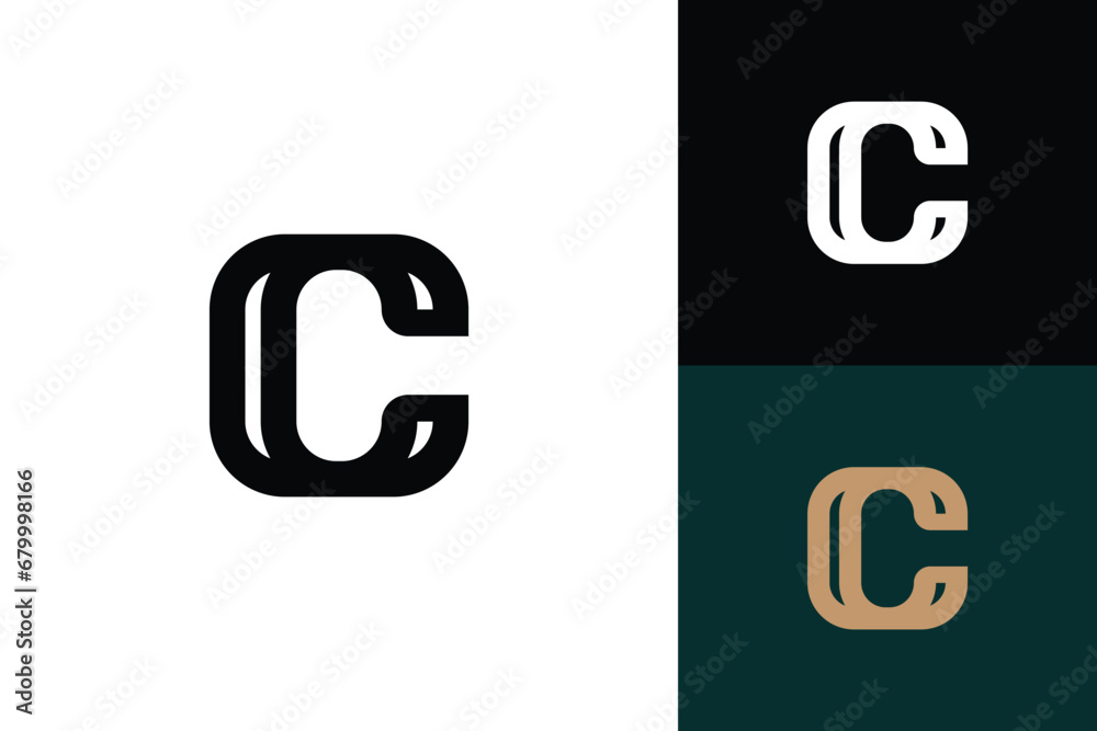 letter c monogram vector logo design letter c monogram vector logo design