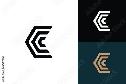 letter c monogram vector logo design