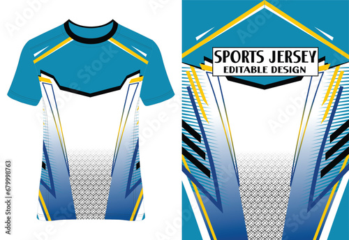 Sublimation Sports Jersey Tee Design | Athletic Apparel | Customizable Print | Performance Wear | Digital Art