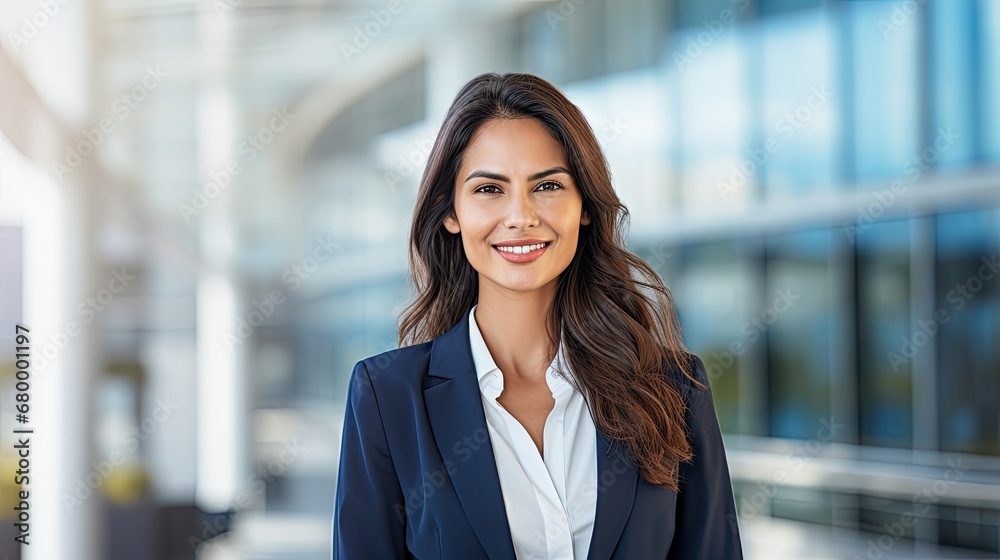 beautiful smiling indian businesswoman in an office background beautiful smiling indian businesswoman in an office background