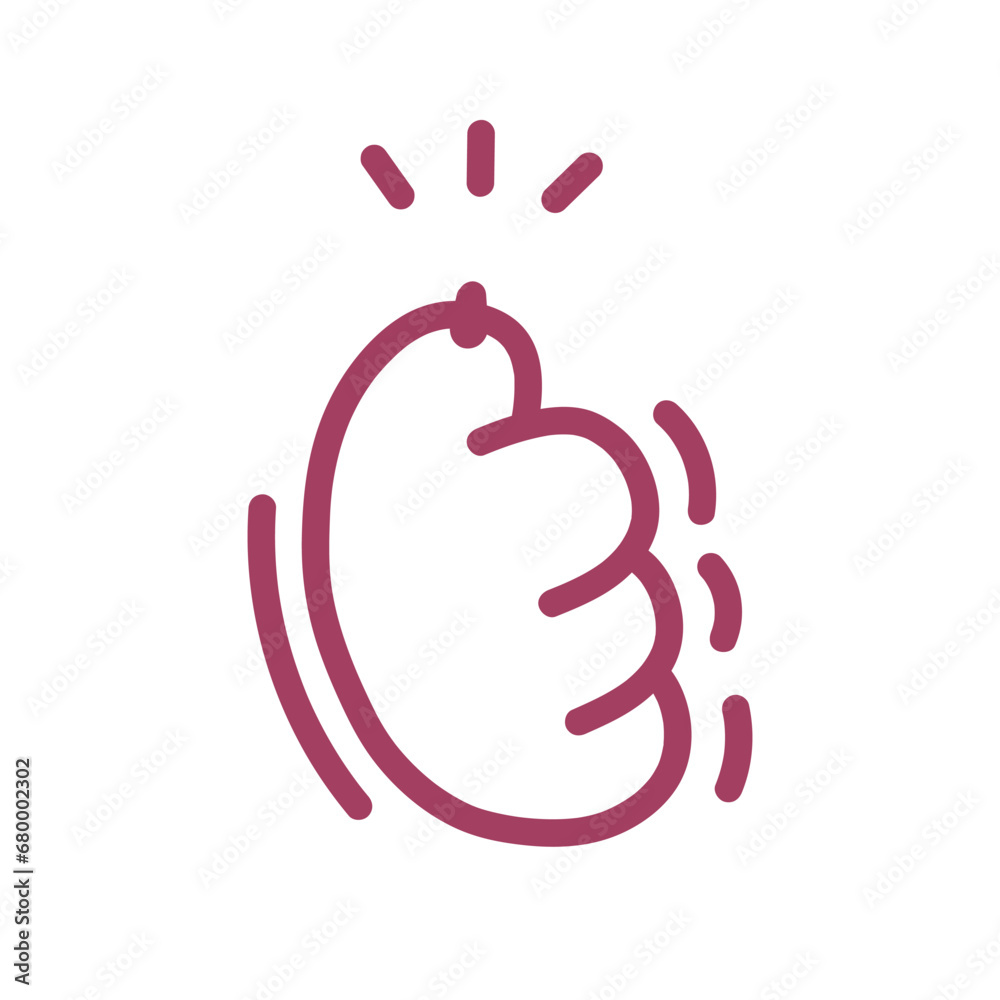 Cat Paw. Like icon. Like with a cat's paw. Cat paw shows like sign ...