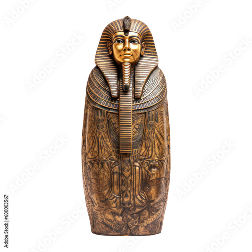 Mummy sarcophagus. Isolated on transparent background.