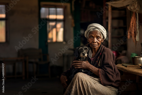 black child smiling with a dog, quality photography, image sharp/in-focus image, shot with a canon eos 5d mark iv dslr camera, with an ef 80mm f/25 stm lens, iso 50, shutter speed of 1/8000 second