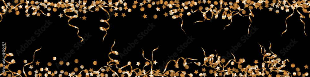 Gold Shine Glamour Vector Panoramic Transparent Gold Shine Glamour Vector Panoramic Transparent