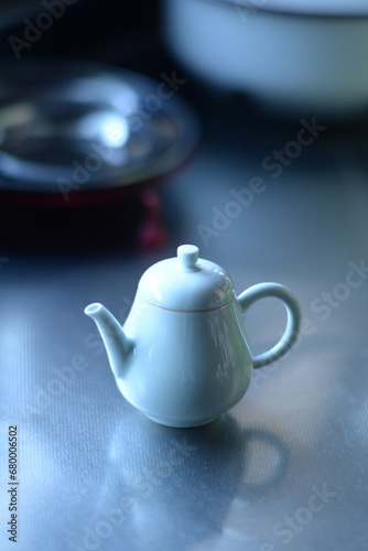 A celadon tea utensils made in Jingdezhen. photo