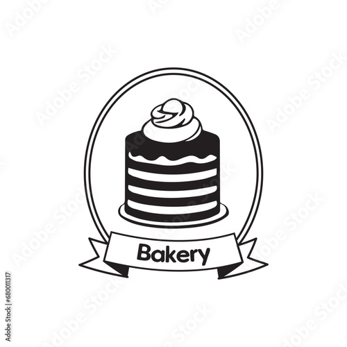 cake on a plate. Cake doodle icon - pie, slice, bakery, sweets, easter, piece, fruits. Thin line art about dessert products. Editable Stroke. Vector illustration